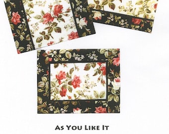As You Like It Placemats Quilting Pattern, From Designs To Share With You NEW, Please See Description and Pictures For More Information!