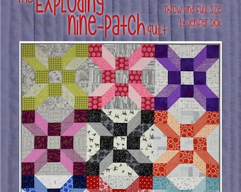 The Exploding Nine Patch Quilt Quilting Pattern From Everyday Stitches BRAND NEW, Please See Description and Pictures For More Information!
