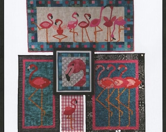 Flamingo Friends Quilting and Sewing Pattern, From Little Quilt Company BRAND NEW, Please See Description and Pictures For More Information!