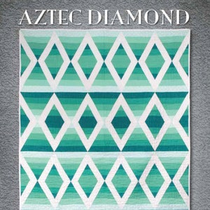 Aztec Diamond Quilt Pattern, From Krista Moser The Quilted Life BRAND NEW, Please See Description and Pictures For More Information!