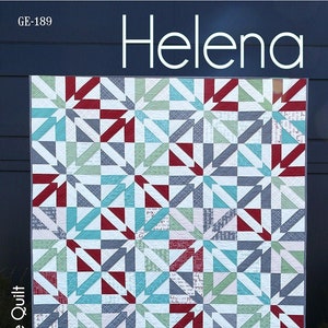 Helena Quilt Pieced Quilting Pattern From G.E. Quilt Designs BRAND NEW, Please See Description and Pictures For More Information!