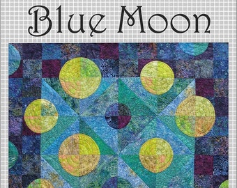 Blue Moon Quilt Quilting Pattern, From Saginaw Street Quilts BRAND NEW, Please See Description and Pictures For More Information!