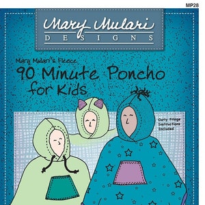 90 Minute Poncho For Kids Sewing Pattern From Mary Mulari Designs Productions NEW, Please See Description and Pictures For More Information immagine 1