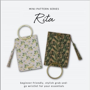 Rita Wristlet Sewing Pattern From Sallie Tomato BRAND NEW, Please See Item Description and Pictures For More Information!