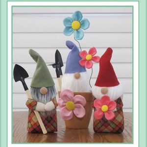 Gardening Gnomes Sewing Pattern, From Susie C. Shore Designs BRAND NEW, Please See Description and Pictures For More Information