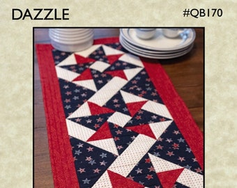 Dazzle Table Runner Quilting and Sewing Pattern, From The Quilt Branch BRAND NEW, Please See Description and Pictures For More Information!