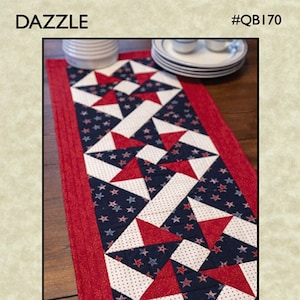 Dazzle Table Runner Quilting and Sewing Pattern, From The Quilt Branch BRAND NEW, Please See Description and Pictures For More Information!