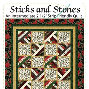 Sticks and Stones Quilt Quilting Pattern, From Quilting Renditions BRAND NEW, Please See Description and Pictures For More Information!