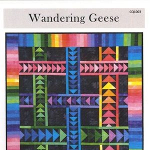 Wandering Geese Quilt Quilting Pattern, From Canuck Quilter Designs BRAND NEW, Please See Description and Pictures For More Information image 1