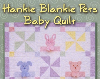 Hankie Blankie Pets Baby Quilt Machine Embroidery CD, From Black Cat Creations NEW, Please See Description and Pictures For More Details!