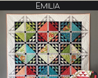 Emilia Quilt Quilting Pattern From Robin Pickens Quilt Patterns NEW, Please See Description and Pictures For More Information!