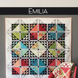 Emilia Quilt Quilting Pattern From Robin Pickens Quilt Patterns NEW, Please See Description and Pictures For More Information!