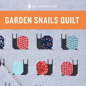 Garden Snails Quilt Quilting Pattern From Pen and Paper Patterns BRAND NEW, Please See Description and Pictures For More Information!