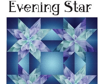 Evening Star Quilt Quilting Pattern From Cindi McCracken Designs BRAND NEW, Please See Description and Pictures For More Information!