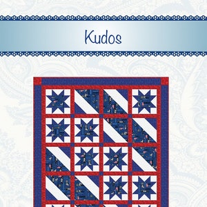 Kudos Quilt Quilting Pattern, From Bound To Be Quilting BRAND NEW, Please See Description and Pictures For More Information!