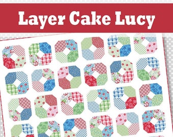 Layer Cake Lucy Quilt Quilting Pattern From A Bright Corner BRAND NEW, Please See Description and Pictures For More Information!