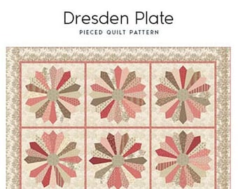 Dresden Plate Quilt Quilting Pattern From Laundry Basket Quilts BRAND NEW, Please See Description and Pictures For More Information!