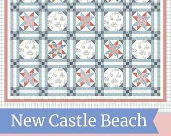 New Castle Beach Quilt Quilting Pattern From Amy Smart Diary of a Quilter NEW, Please See Description and Pictures For More Information!
