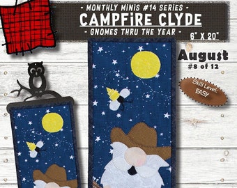 Campfire Clyde August Wall Hanging Pattern From Patch Abilities Patterns BRAND NEW, See Description and Pictures For More Information!