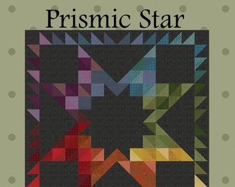 Prismic Star Quilt Quilting Pattern From All Through The Night BRAND NEW, Please See Description and Pictures For More Information!