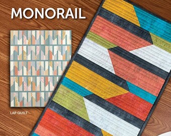 Monorail Table Runner Quilting Pattern From Atkinson Designs BRAND NEW, Please See Description and Pictures For More Information!