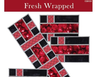 Fresh Wrapped Table Runner and Placemats Quilting Pattern, From Canuck Quilter Designs, See Description and Pictures For More Information!