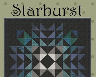 Starburst Quilt Quilting Pattern From All Through The Night BRAND NEW, Please See Description and Pictures For More Information!