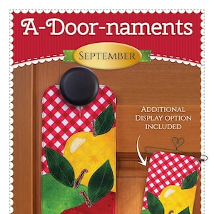 September A-Door-Naments Apples Sewing and Applique Pattern From Shabby Fabrics, Please See Description and Pictures For More Information!
