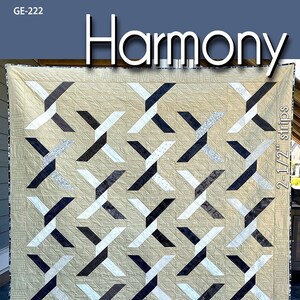 Harmony Quilt Pieced Quilting Pattern From G.E. Quilt Designs BRAND NEW, Please See Description and Pictures For More Information!