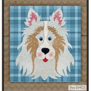 Collie Sheltie Double Merle Dog Applique Kit From The Whole Country Caboodle NEW, Please See Description and Pictures For More Information!
