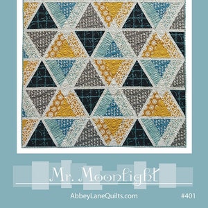 Mr. Moonlight Quilt Quilting Pattern, From Abbey Lane Quilts BRAND NEW, Please See Description and Pictures For More Information!