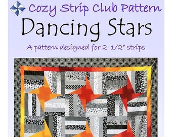 Dancing Stars Quilt Quilting and Sewing Pattern, From Cozy Quilt Designs NEW, Please See Description and Pictures for more information!