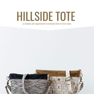 Hillside Tote Bag Purse Sewing Pattern From Noodlehead BRAND NEW, Please See Item Description and Pictures For More Info!