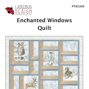 Enchanted Windows Quilt Quilting Pattern, From Ladeebug Designs BRAND NEW, Please See Description and Pictures For More Information!