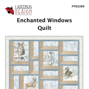 Enchanted Windows Quilt Quilting Pattern, From Ladeebug Designs BRAND NEW, Please See Description and Pictures For More Information!