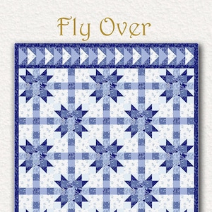 Fly Over Pieced Quilt Quilting Pattern From Nancy Rink Designs BRAND NEW, Please See Description and Pictures For More Information!