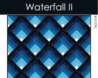 Waterfall II Two Quilt Quilting Pattern From Busy Hands Quilts BRAND NEW, Please See Description and Pictures For More Information!