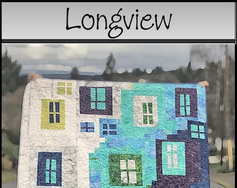 Longview Quilt Quilting Pattern, From Saginaw Street Quilts BRAND NEW, Please See Full Description and Pictures For More Information!