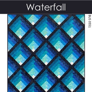 Waterfall Quilt Quilting Pattern From Busy Hands Quilts BRAND NEW, Please See Description and Pictures For More Information!