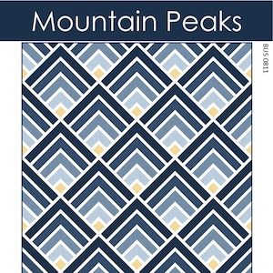 Mountain Peaks Quilt Quilting Pattern From Busy Hands Quilts BRAND NEW, Please See Description and Pictures For More Information!