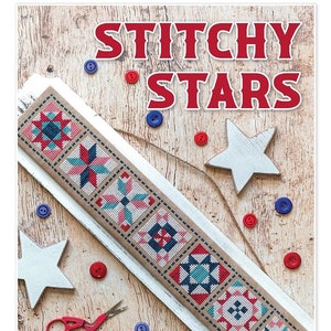 Stitchy Stars Hand Embroidery Cross Stitch Pattern, By Lori Holt, From It's Sew Emma NEW, See Description For More Information!