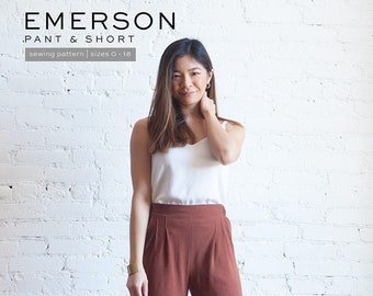 Emerson Pant and Short Sewing Pattern, Make Sizes 0-18, From True Bias Patterns, Please See Description For More Information!