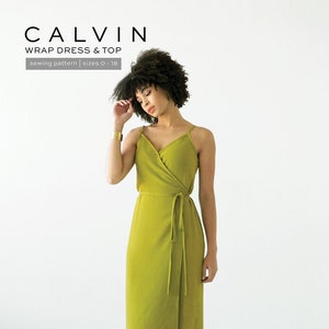 Calvin Wrap Dress and Top Sewing Pattern Make Sizes 0 18 From True Bias Patterns Please See Description for More Information Etsy