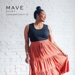 Mave Skirt Sewing Pattern, Make Sizes 14-30, From True Bias Patterns, Please See Description and Pictures For More Information!