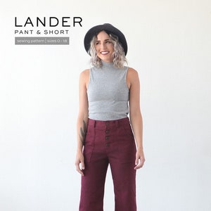 Lander Pant and Short Sewing Pattern, Make Sizes 0-18, From True Bias Patterns, Please See Description For More Information!