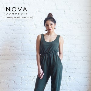 Nova Jumpsuit Sewing Pattern, Make Sizes 0-18, From True Bias Patterns, Please See Description and Pictures For More Information!