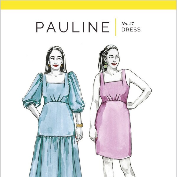 The Pauline Dress Sewing Pattern, Sizes 0-20, From Closet Core Pattern BRAND NEW, Please See Description and Pictures For More Info!