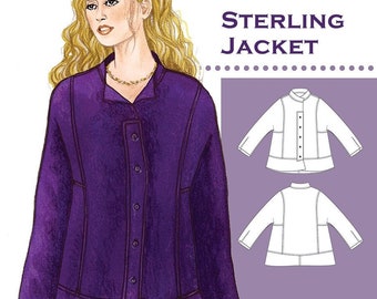 The Sterling Jacket Sewing Pattern, Sizes XS-XXL, From The Sewing Workshop, Please See Description and Pictures For More Information!