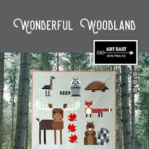 Wonderful Woodland Quilt Quilting Pattern, From Art East Quilting Co. BRAND NEW, Please See Description and Pictures For More Information!