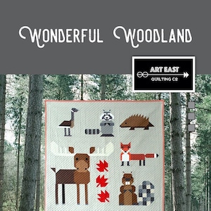 Wonderful Woodland Quilt Quilting Pattern, From Art East Quilting Co. BRAND NEW, Please See Description and Pictures For More Information!